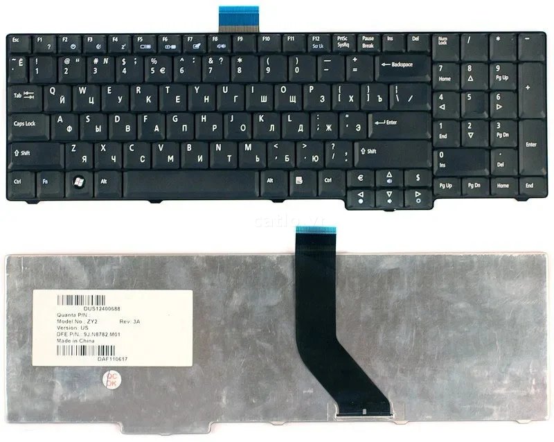 Bàn phím laptop Acer Aspire 5235, 5335, 5535, 5635, 6530, 7520, 7620, 7720, 7730 (Cáp dài) – ảnh 1