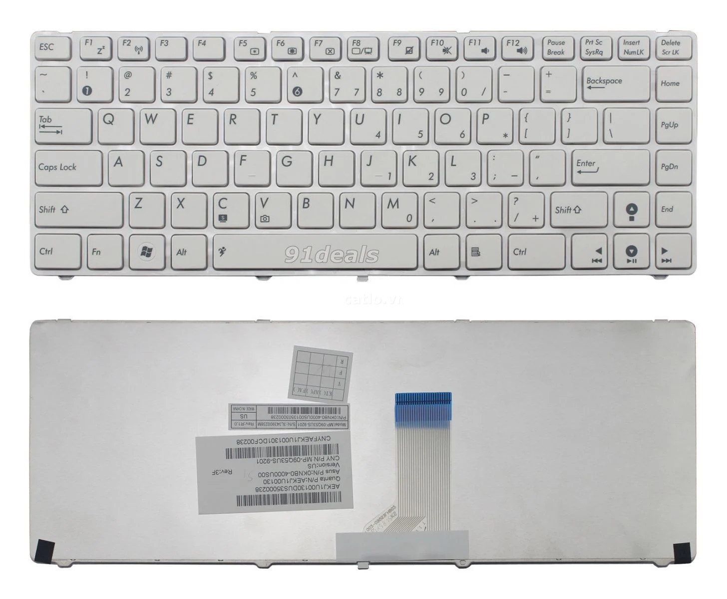 Bàn phím laptop Asus K42, A42, A42F, A43, K43, K84, U30, U31, U35, U45, U80, U81, UL30, UL80, P42… – ảnh 1