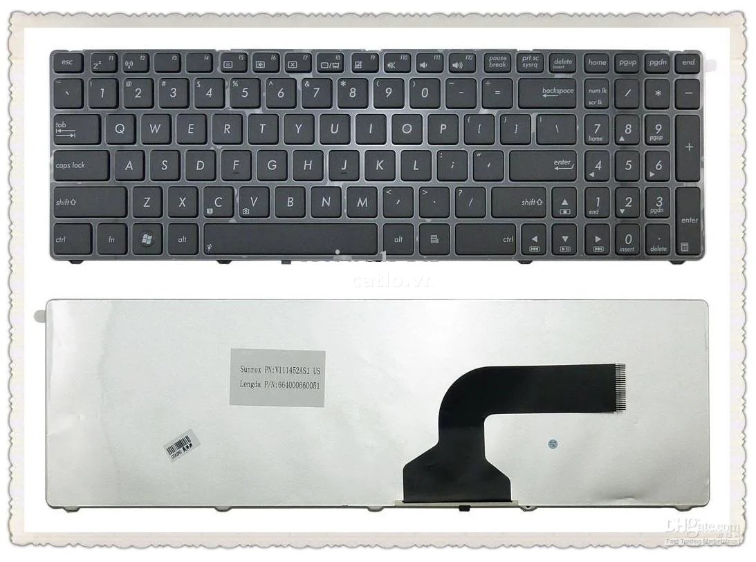 Bàn phím laptop Asus A52 A53 A73 K52 K53 K53S K54 G51 G53 G60 G72 G73 U50 N53 N61 N71 N73 P52 X52… – ảnh 1