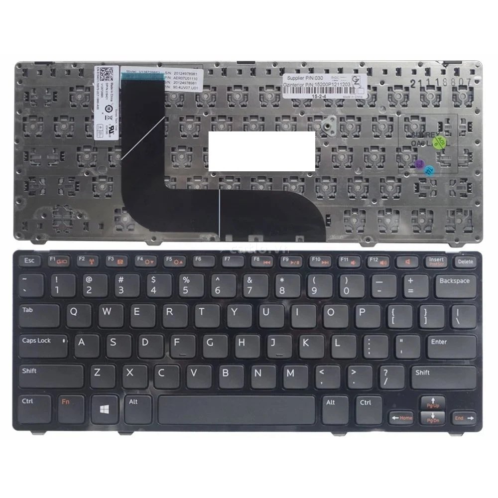 Bàn phím laptop Dell Inspiron 14Z-5423, 13Z-5323, 1618l, Vostro 3360 đen – ảnh 1