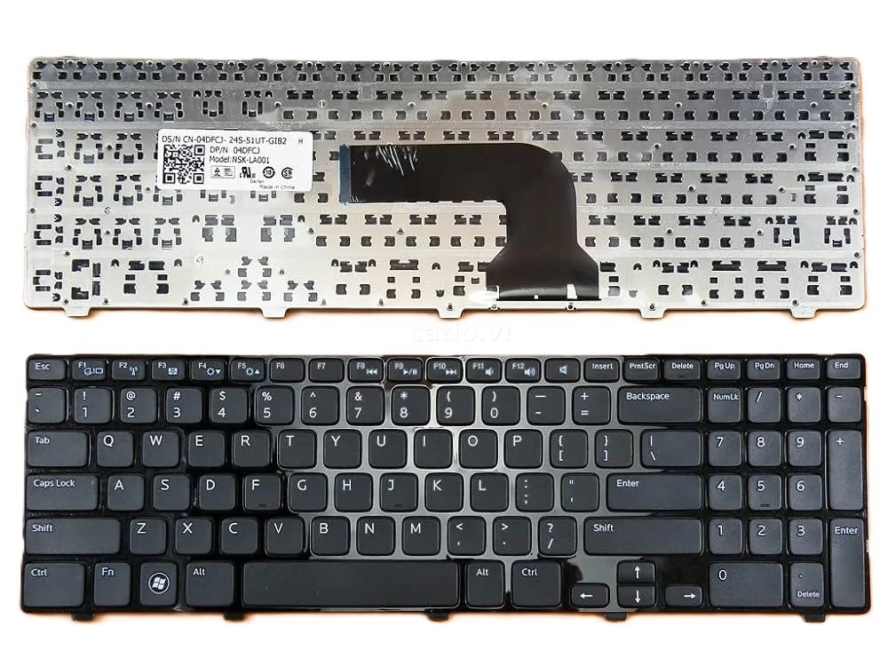 Bàn phím laptop Dell Inspiron 15, 15R, 3521, 3531, 3537, 5521, 5537, 5535, Vostro 2521, Latitude… – ảnh 1