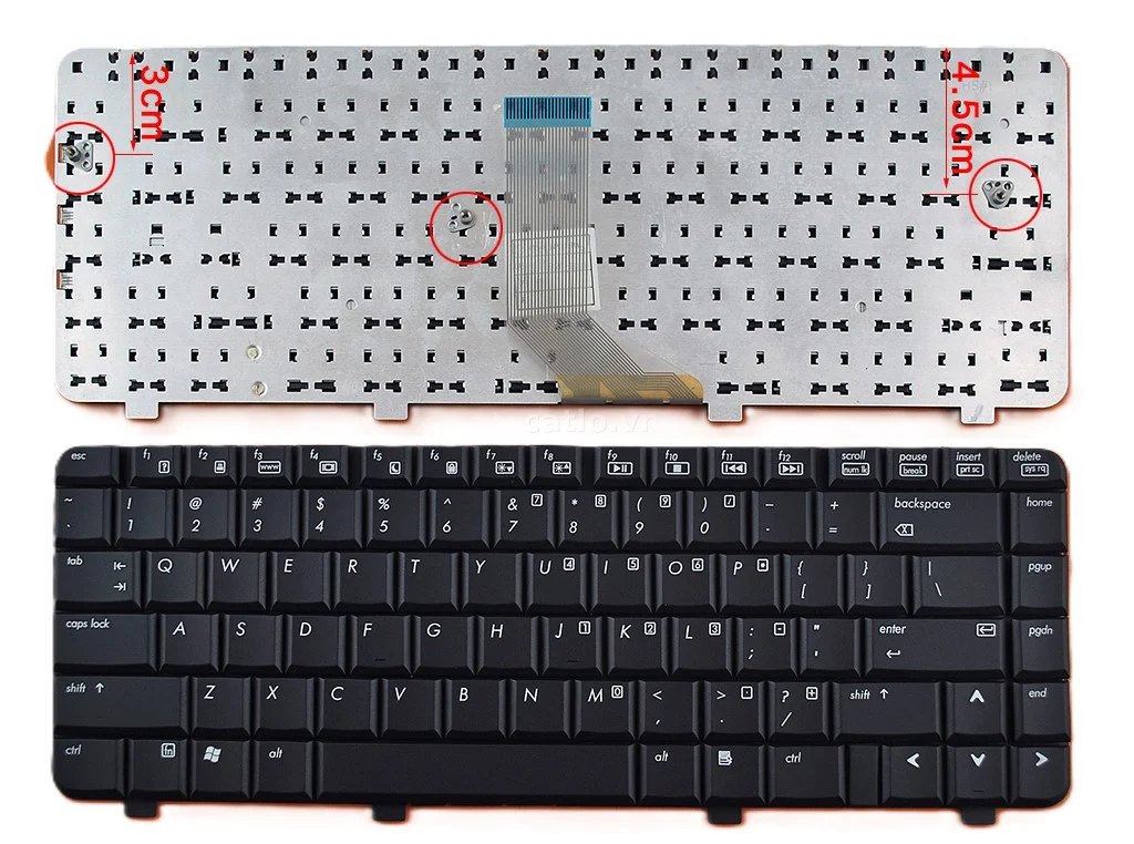 Bàn phím laptop HP Pavilion DV4, DV4-1000, DV4-2000 (Đen) – ảnh 1