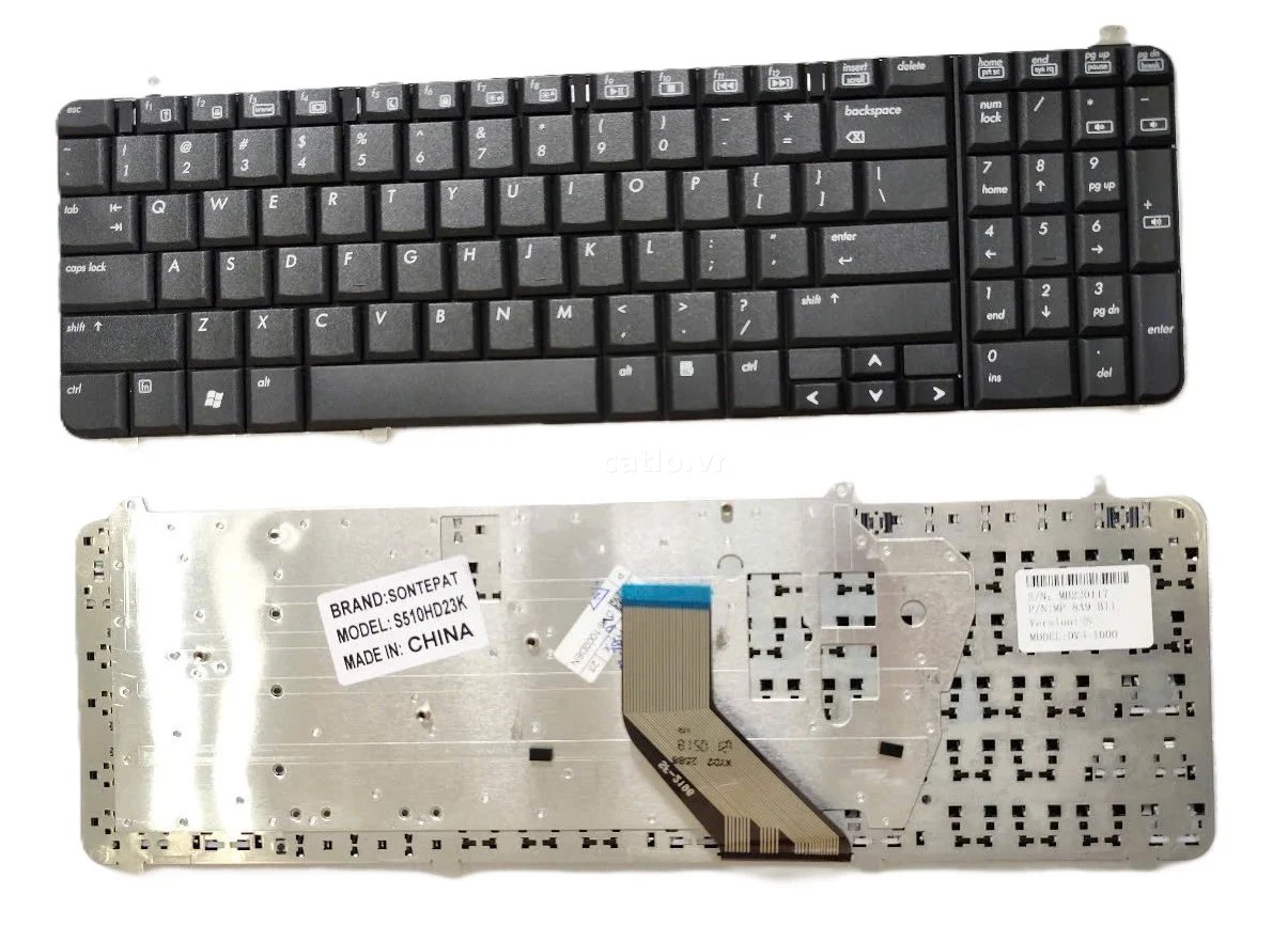 Bàn phím laptop HP Pavilion DV6, DV6T, DV6-1000, DV6-2000 (Đen) – ảnh 1