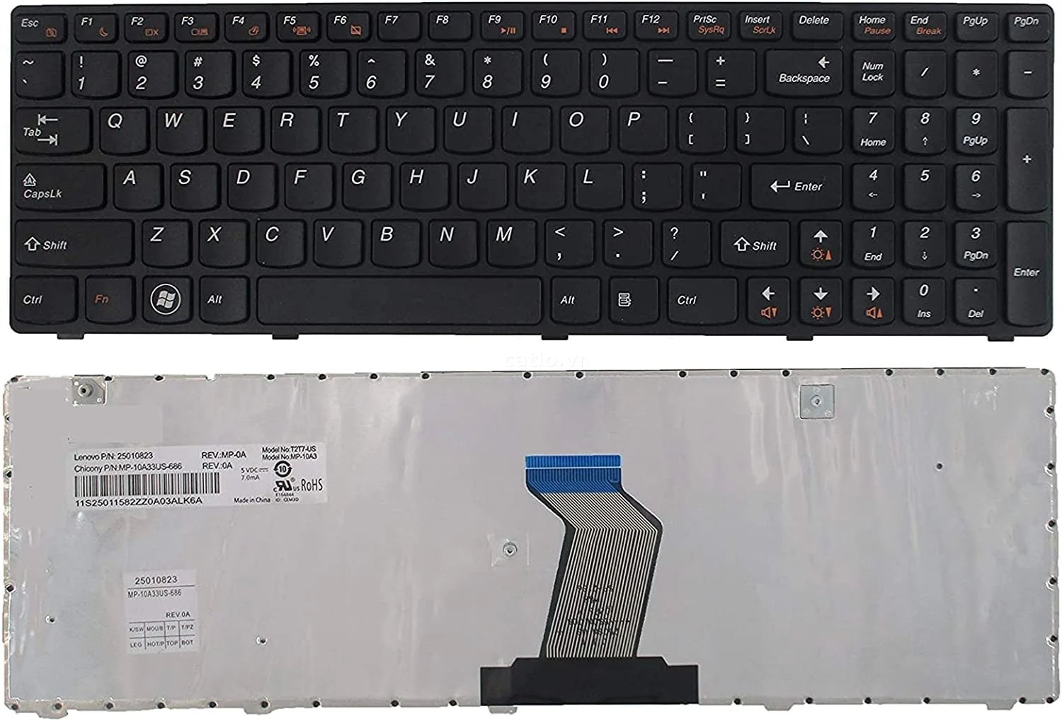 Bàn phím laptop Lenovo G560, G565 – ảnh 1