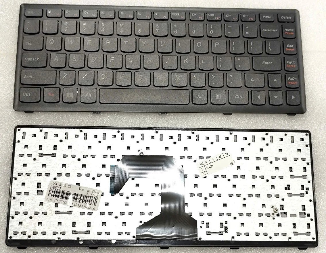 Bàn phím laptop Lenovo S400, S300, S310, S405, S400U, S410 (Đen, có khung) – ảnh 1