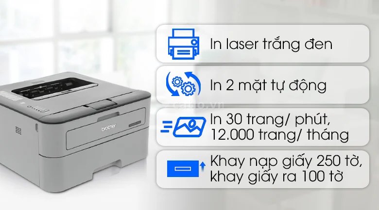 Máy In LASER Đen Trắng BROTHER HL-L2321D – ảnh 1