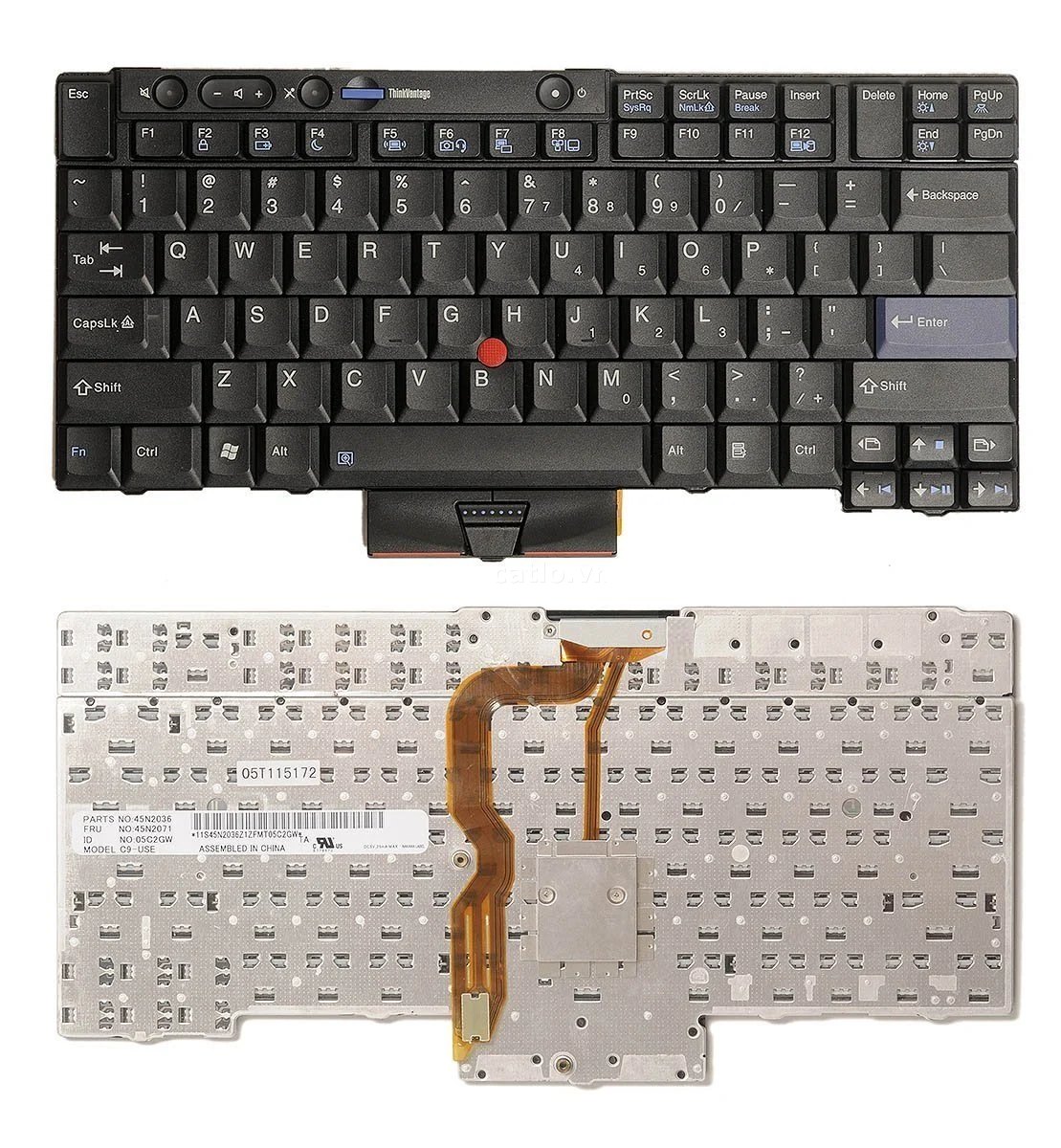 Bàn phím laptop Lenovo Thinkpad T400, T410, T400s, T410s, T510, W510, W520, T420, T420s, T520… – ảnh 1