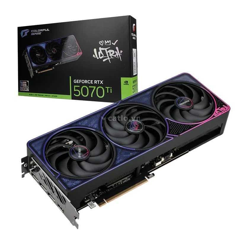 Card màn hình Colorful iGame GeForce RTX 5070 Ti Ultra OC SFF 16GB-V | 16GB GDDR7, 3x DisplayPort… – ảnh 1