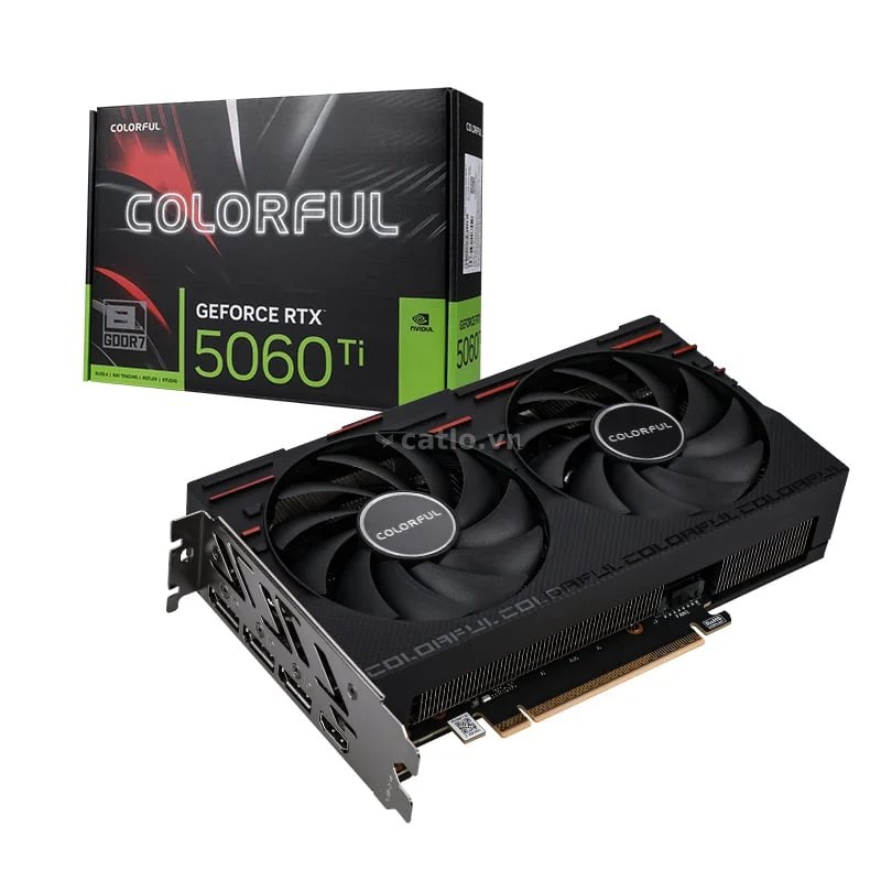 Card màn hình Colorful GeForce RTX 5060 Ti Gaming DUO 8GB-V | 8GB GDDR7, 3x DisplayPort, HDMI – ảnh 1