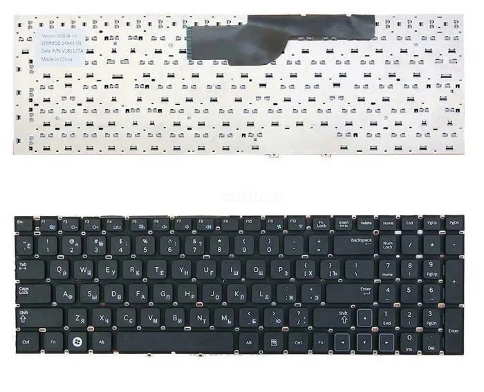 Bàn phím laptop Samsung NP300E5, NP300E5E, NP300V5A, NT300E5C, NT355V5C (có phím số) – ảnh 1