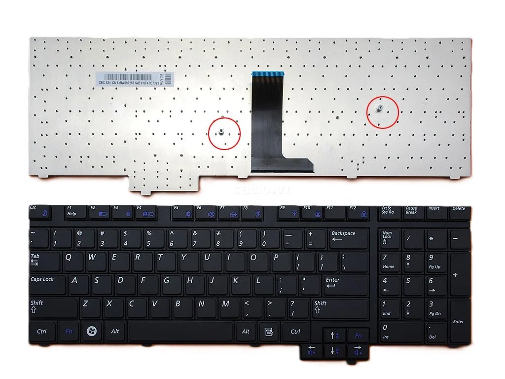 Bàn phím laptop Samsung R730, R718, NP-R718, R720, NP-R720, R728, NP-R728, NP-R730 (Renew, BH 6TH) – ảnh 1