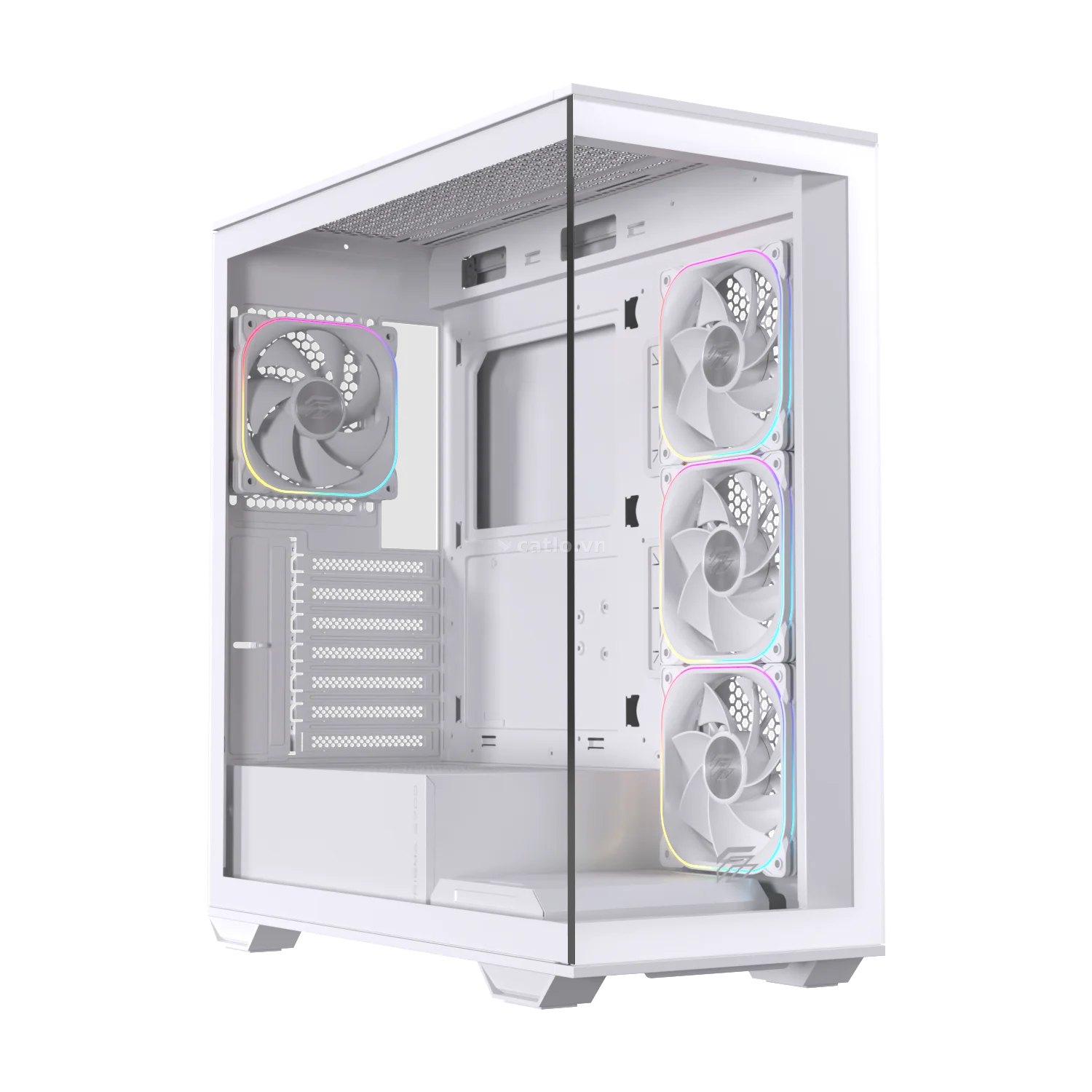Thùng máy EINAREX Prisma S700 RGB F-ATX (Kèm Sẵn 4F ARGB) | Kính cường lực, USB 3.2 Type-C Gen 2… – ảnh 1