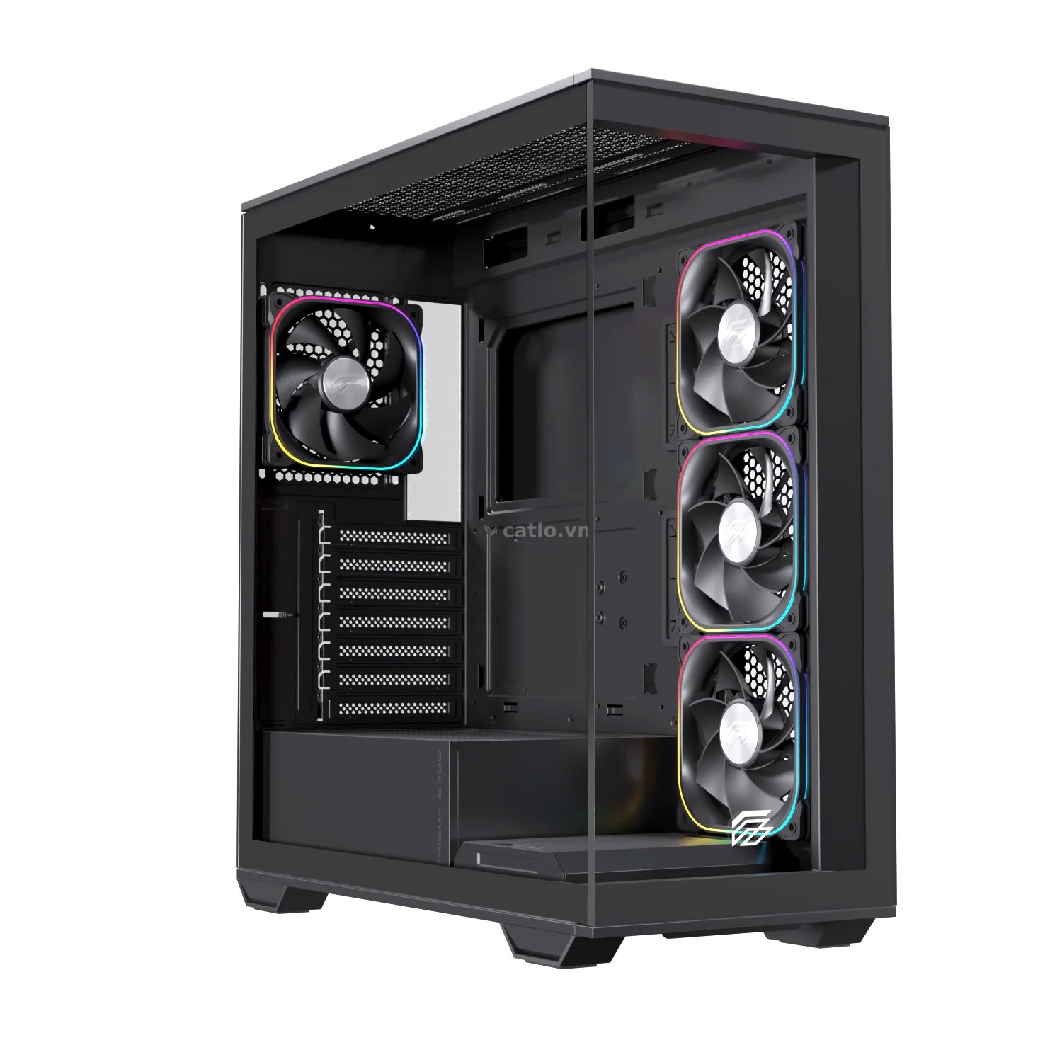 Thùng máy EINAREX Prisma S700 RGB F-ATX (Kèm Sẵn 4F ARGB) | Kính cường lực, USB 3.2 Type-C Gen 2… – ảnh 1