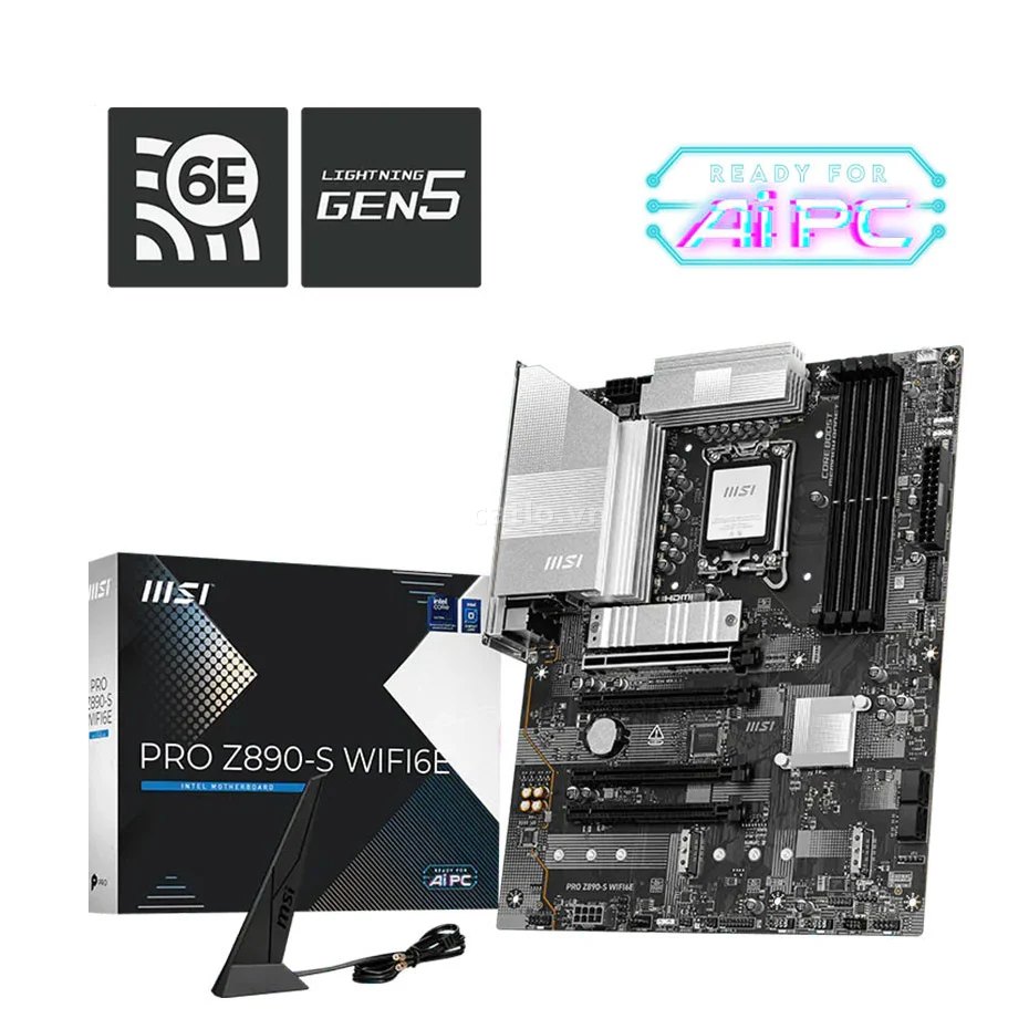 Mainboard MSI PRO Z890-S WIFI6E | Intel Z890, Socket LGA1851, ATX, 4 khe DDR5, Wi-Fi 6E – ảnh 1
