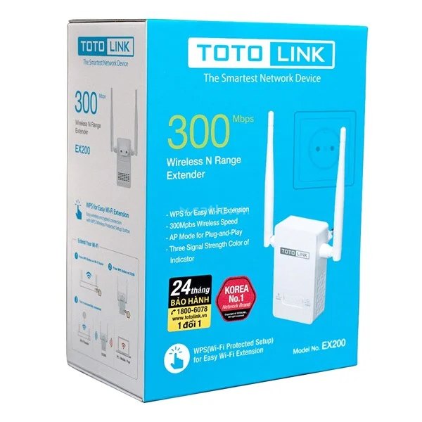 BỘ KÍCH SÓNG WIFI TOTOLINK EX200 – ảnh 1