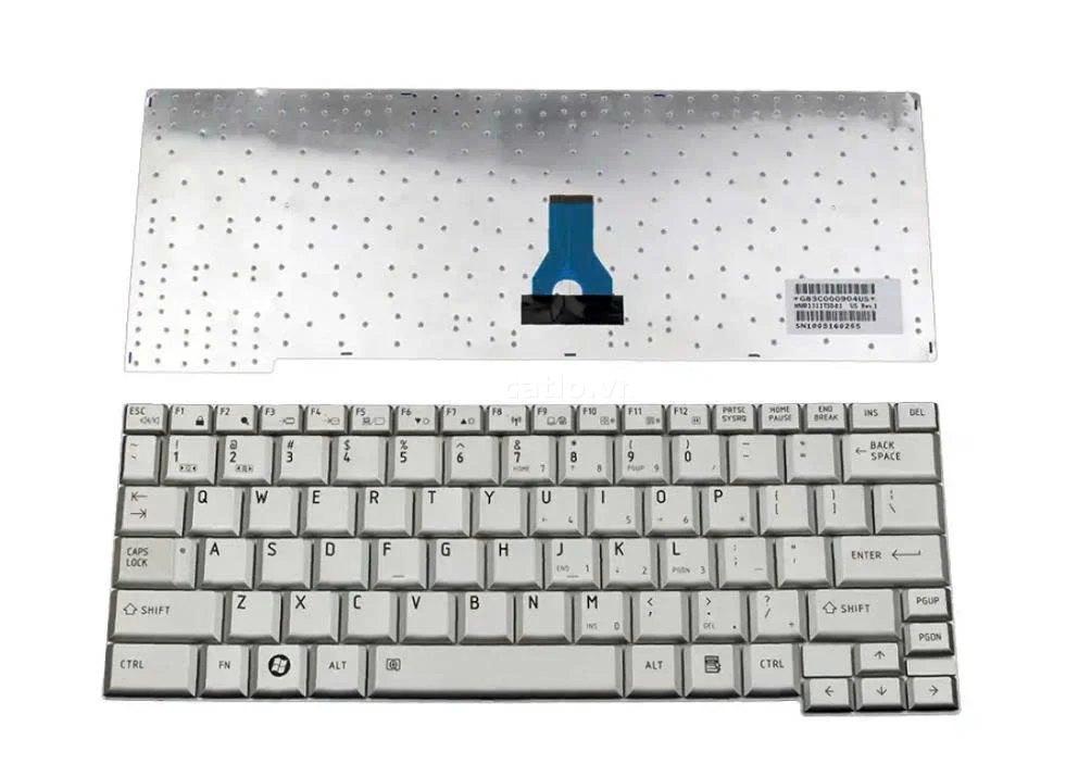 Bàn phím laptop Toshiba R500 BẠC – Toshiba Portege R500, R501, R600, R603 – ảnh 1
