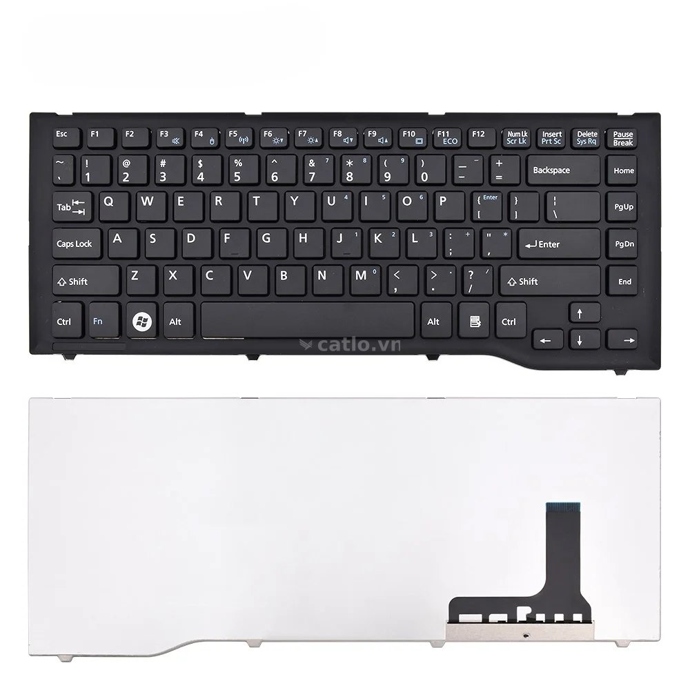 Bàn phím laptop Fujitsu Lifebook LH522, LH532, LH532A, LH532B, LH532C không phím số (RENEW, BH 6TH) – ảnh 1