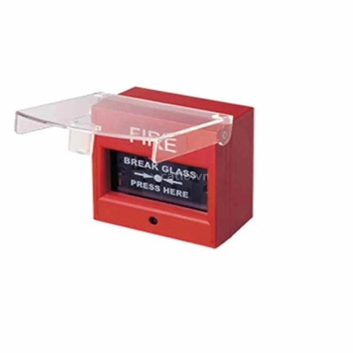 Nút nhấn khẩn vuông có bảo vệ HORING AH-0217-B – ảnh 1