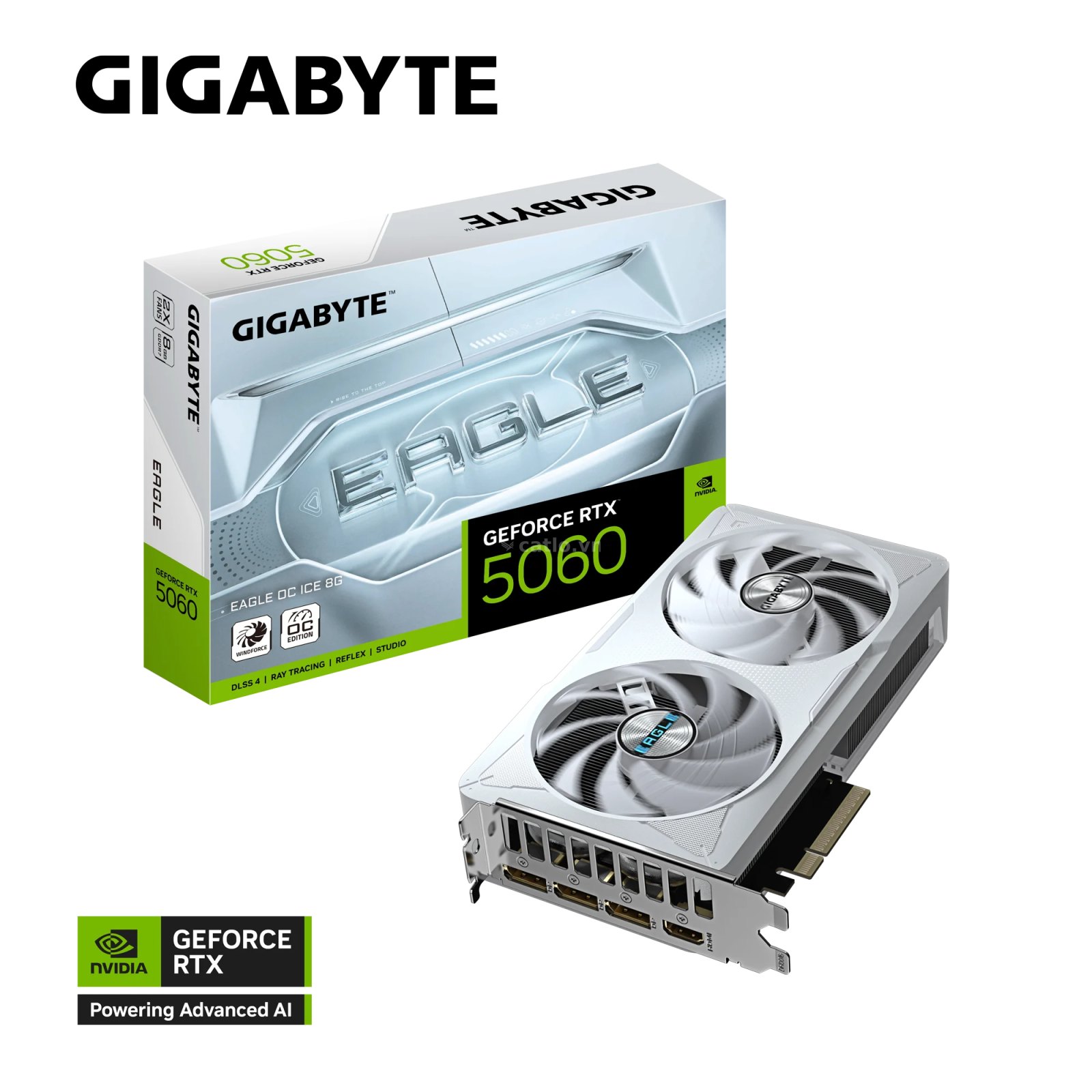 Card màn hình Gigabyte GeForce RTX 5060 EAGLE ICE OC 8G (GV-N5060EAGLE ICE OC-8GD) | 8GB GDDR7… – ảnh 1