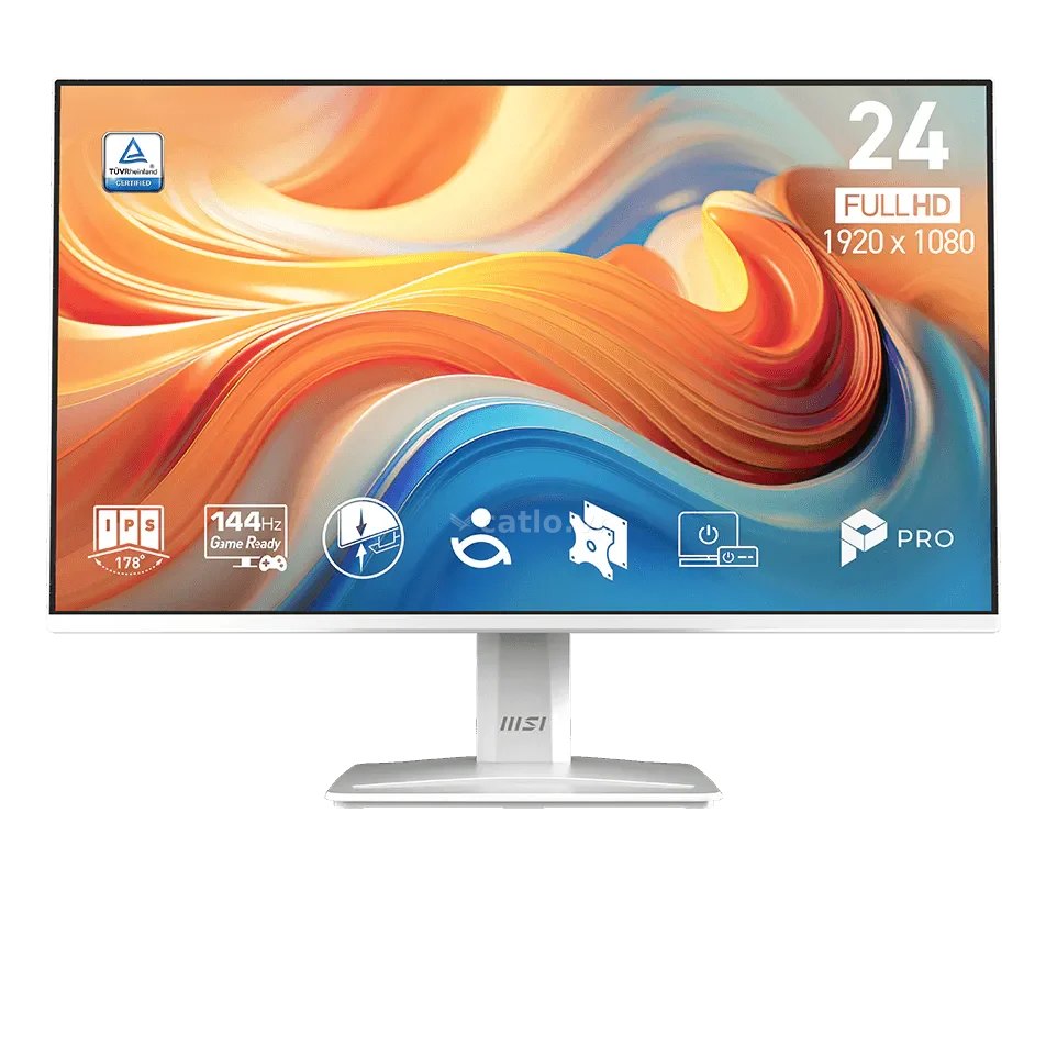 Màn hình Văn phòng MSI PRO MP243W E14 Trắng | 24 inch, Full HD, IPS, 144Hz, Speaker – ảnh 1