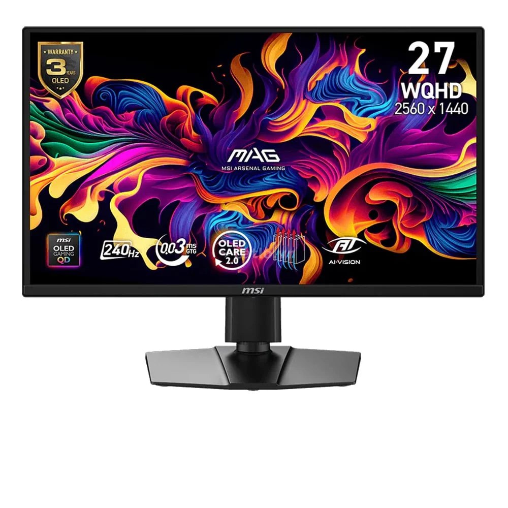 Màn hình Gaming 2K MSI MAG 272QP QD-OLED X24 | 27 inch, WQHD, QD-OLED, 240Hz, 0.03ms – ảnh 1