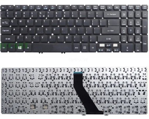 Bàn phím laptop Acer Aspire V5 V5-531, V5-551, V5-571, V5-573, M3-580, M3-581, M5-581, M5-582, M5-58 – ảnh 1