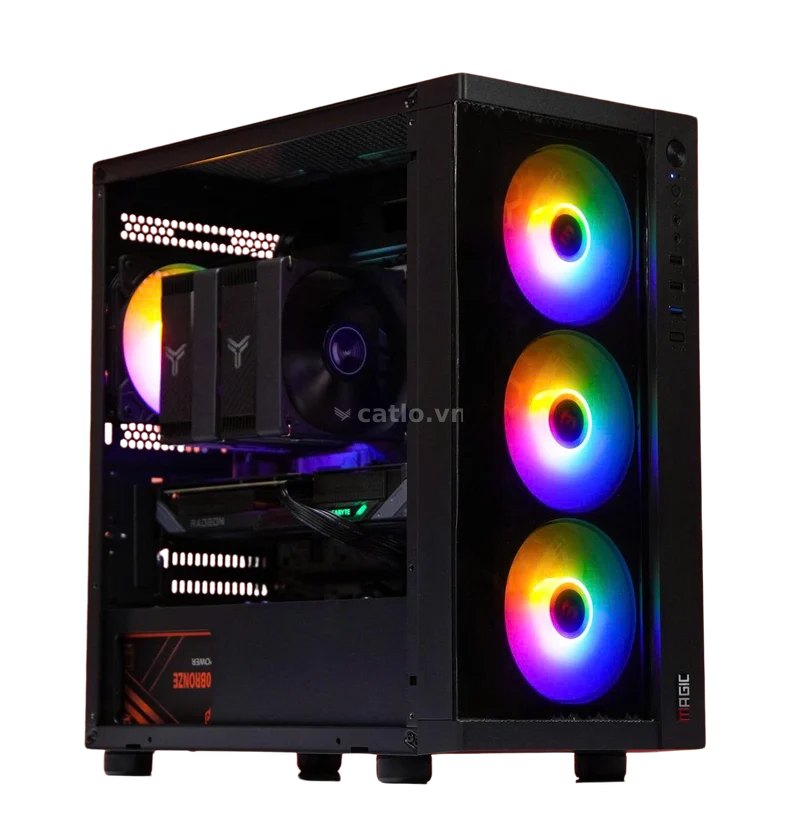 PC Gaming Skyclaw AMD E 6500XT | Ryzen 5 5500, RAM 16GB, SSD 512GB, RX 6500XT – ảnh 1