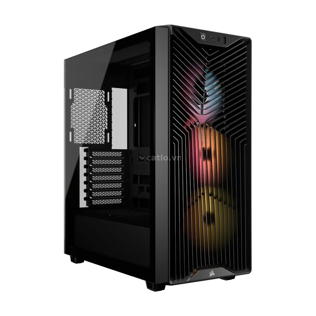 Thùng máy Corsair 3200D RS ARGB Mid-Tower (Sẵn 3 Fan ARGB) (CC-9011344-WW) | ATX, Kính cường lực… – ảnh 1