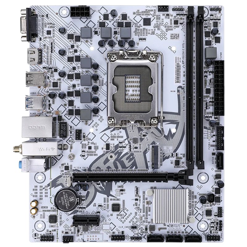 Mainboard Colorful BATTLE-AX H610M-E Wifi V21 White DDR4 | Intel H610, mATX, 2 khe DDR4 – ảnh 1