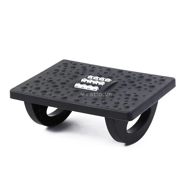 Kê chân công thái học E-DRA EFR01 | ABS cao cấp, Con lăn massage, Màu đen – ảnh 1