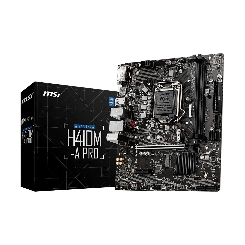 Mainboard MSI H410M-A PRO D4 | Intel H410, LGA1200, mATX, 2 khe DDR4 – ảnh 1