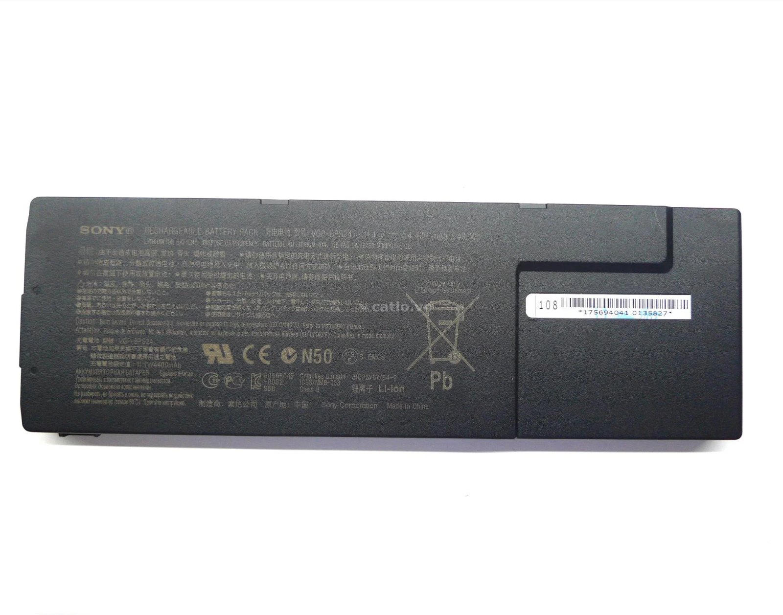 Pin laptop Sony Vaio SVS13, SVS15, VPCSA, VPCSB, VPCSC, VPCSD, VPCSE – BPS24 (6 cell) – ảnh 1