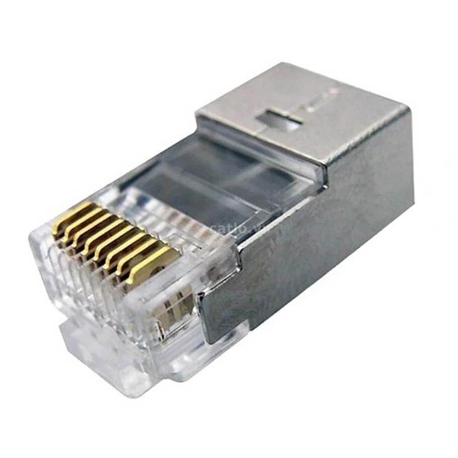 Đầu mạng RJ45 chống nhiễu Golden Japan Cat6 FTP (100 Cái/Hộp) – ảnh 1