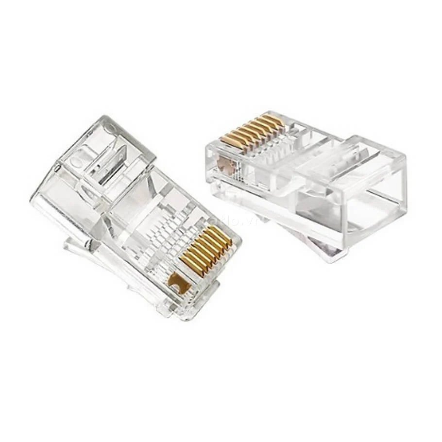 Đầu mạng RJ45 Golden Japan Cat5e UTP (100 Cái/Bịch) | Mạ đồng chống oxy hóa – ảnh 1
