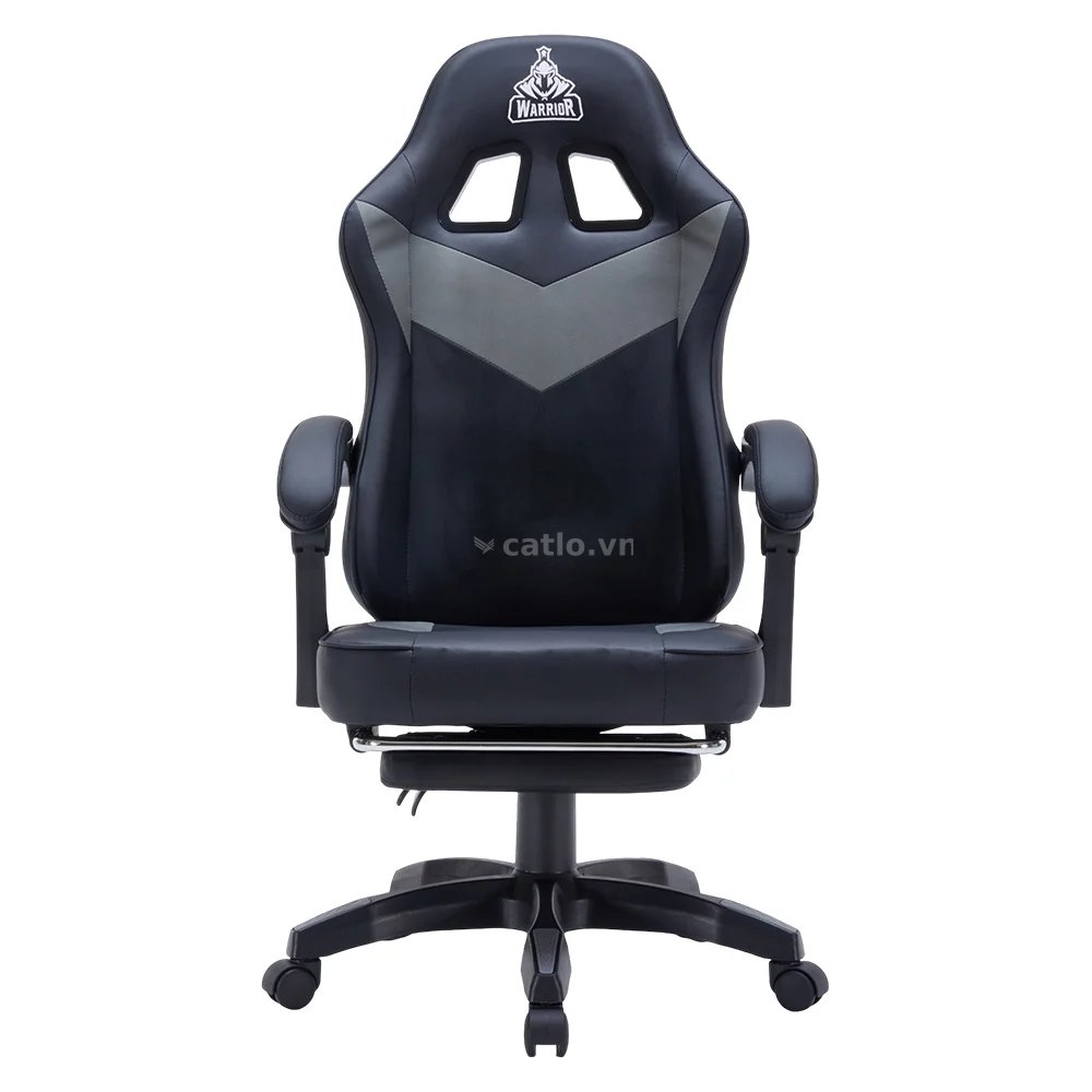 Ghế Warrior Gaming Raider Series WGC210 - Black / Gray | Kê chân, Tay ghế linh hoạt, Foam nguyên… – ảnh 1