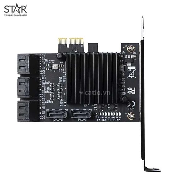 Card PCIe X1 8 Port Sata III 6Gbps Controller – ảnh 1