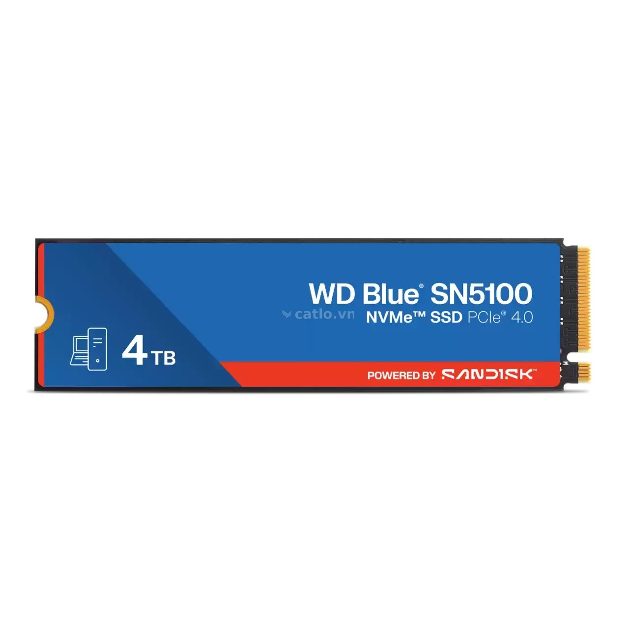 Ổ cứng SSD Western Digital Blue SN5100 4TB | NVMe PCIe Gen4, M.2 2280 (WDS400T5B0E) – ảnh 1