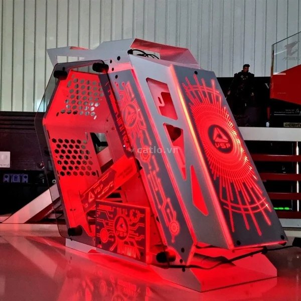 Thùng Case Máy tính VSP E-ROG ES1 Gaming (No FAN) (ĐEN) – ảnh 1
