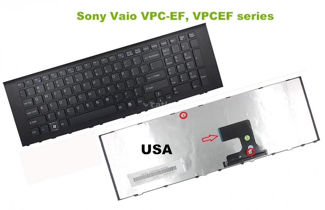 Bàn phím laptop Sony Vaio VPCEF, VPCEF2M1E, VPCEF3S1E, VPCEF4P1E, VPCEF11FX, VPCEF23FX, VPCEF25FX… – ảnh 1