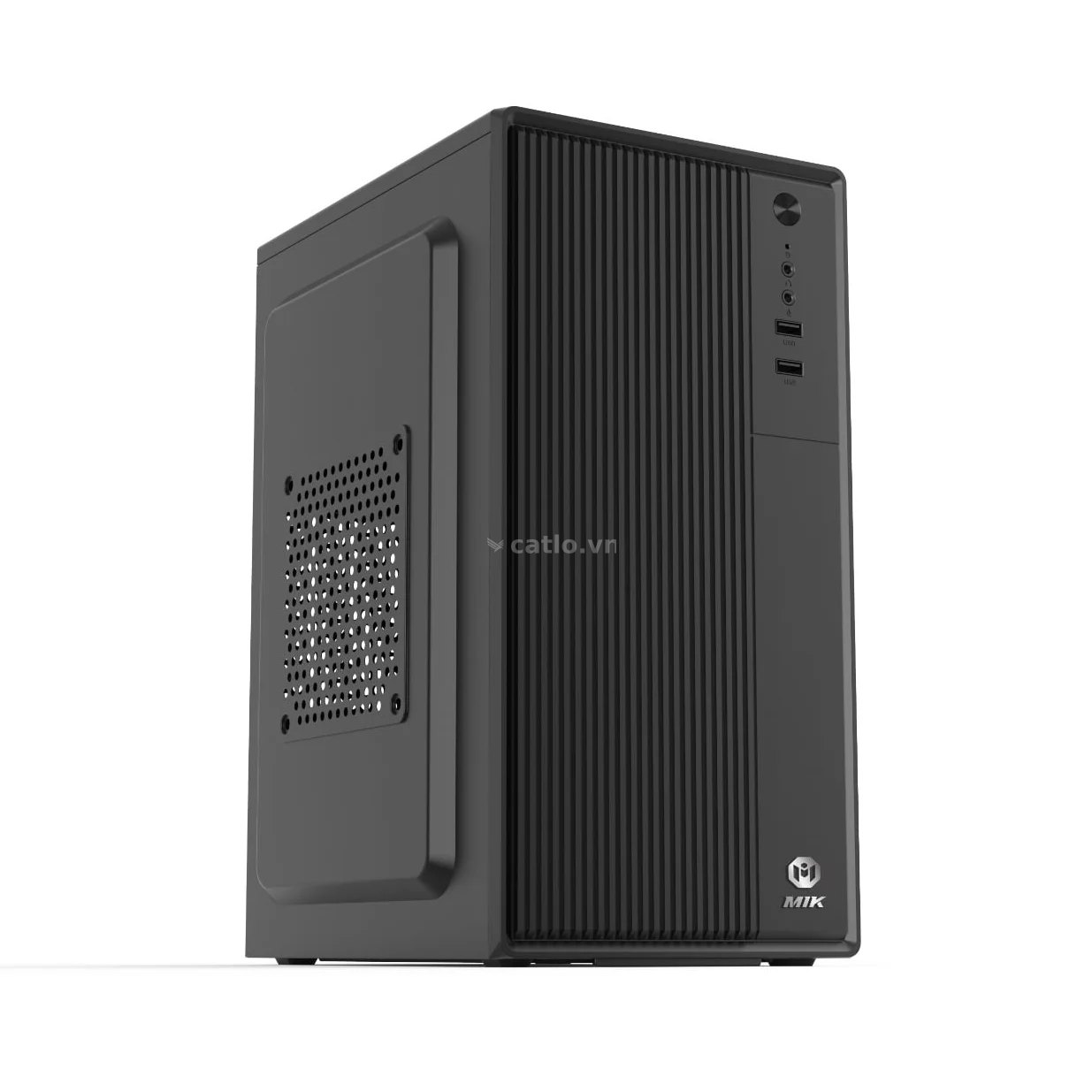 Thùng máy Văn Phòng MIK H1 Office | M-ATX/ITX, USB Type A, Đen – ảnh 1