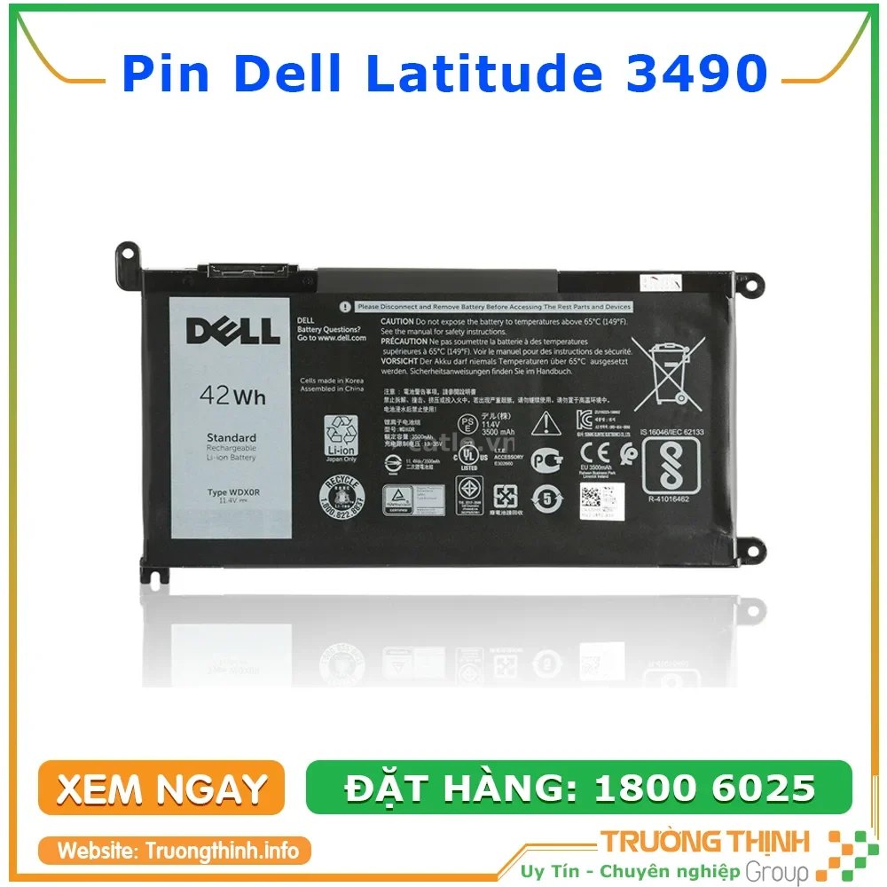 Pin Laptop Dell Latitude 3490 – ảnh 1