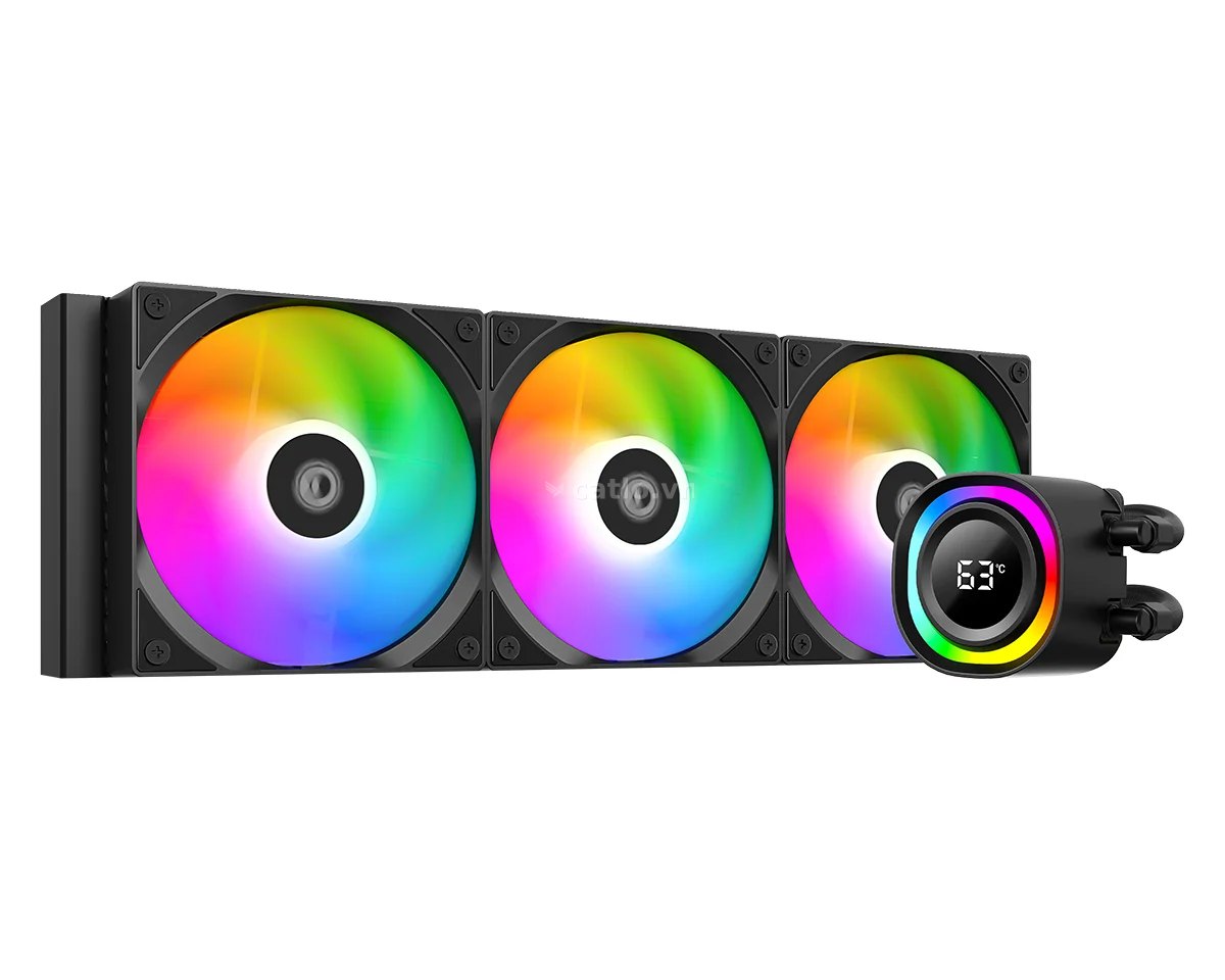 Tản nhiệt nước ID-COOLING FX360 TD ARGB Digital | LCD Digital, ARGB, 360mm, Đen – ảnh 1