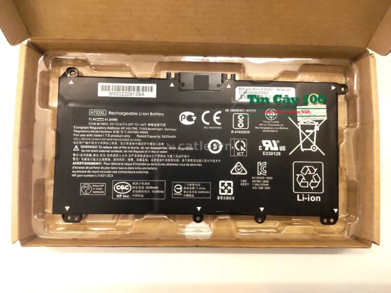 Pin laptop HP 15--da, 15s-du, 14-ce, 15s-fq, 15s-dk, 14s-dk, 240 g7,340 g5, 348 g5, 340s g7, HT03XL – ảnh 1