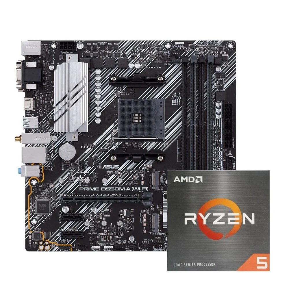 COMBO AMD Ryzen 5 5600X - ASUS B550M-A PRIME WIFI – ảnh 1