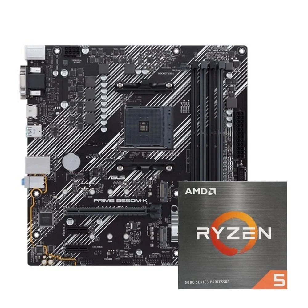COMBO AMD Ryzen 5 5600X - ASUS B550M-K PRIME – ảnh 1