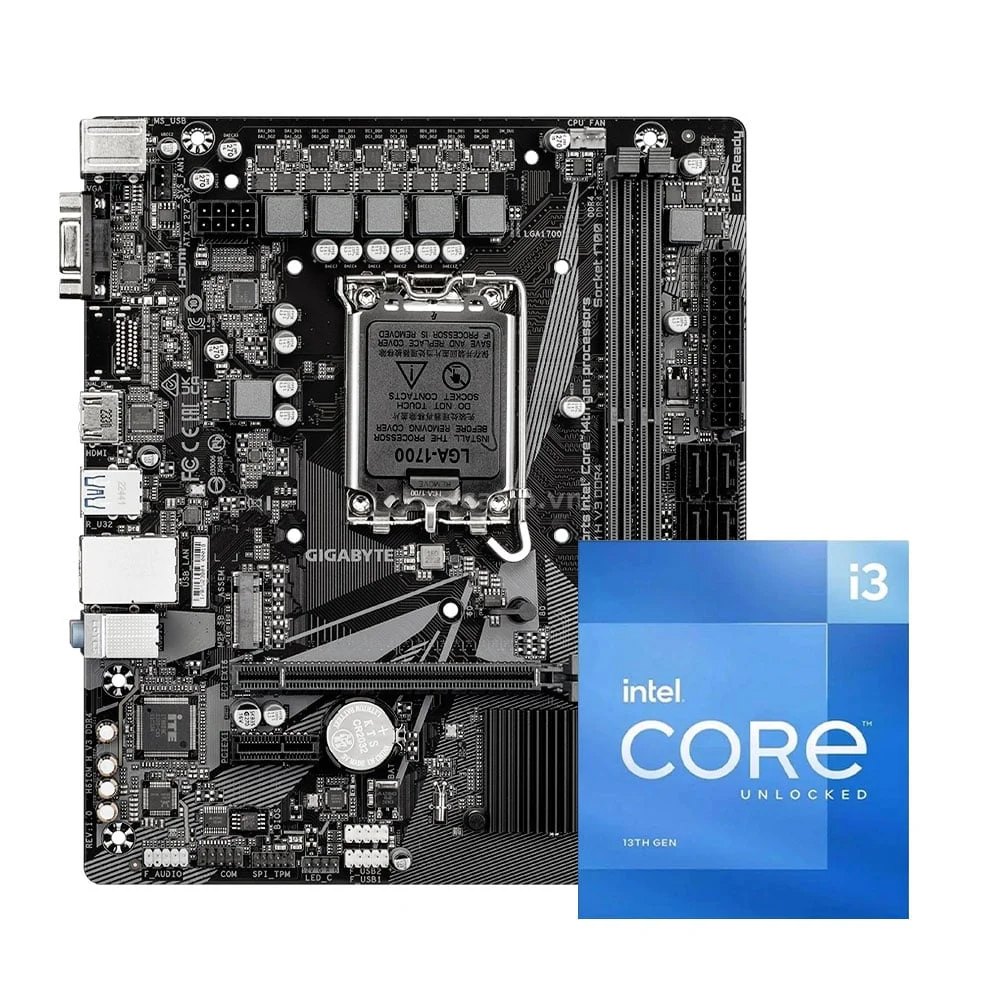 COMBO CPU I3 12100F Box CH - Mainboard Asus H610M-H Giga – ảnh 1