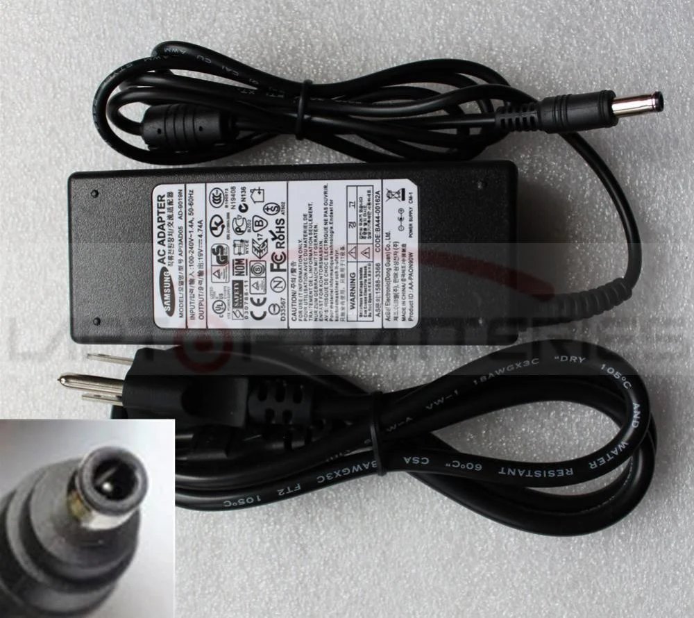 Sạc laptop Samsung 19V-4.74A – ZIN – ảnh 1