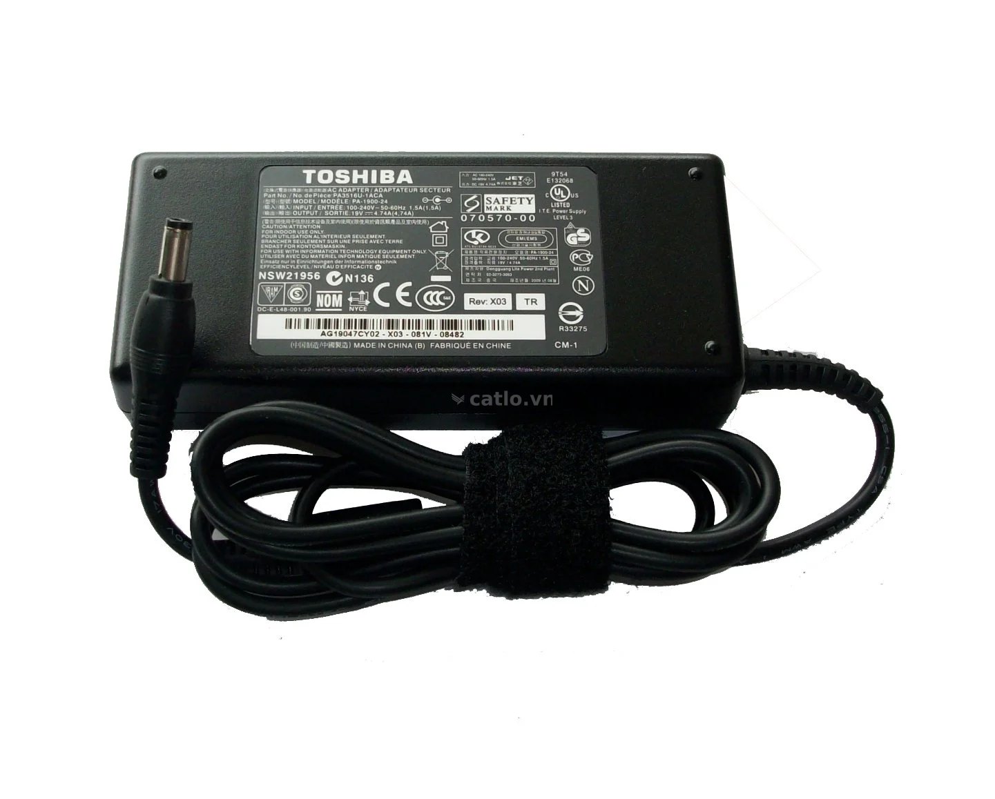 Sạc laptop Toshiba 19V-4.74A – ZIN – ảnh 1