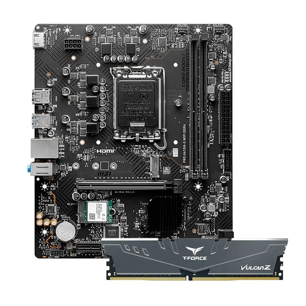 COMBO RAM 8GB Team Vulcan - Main H610M-S WF MSI – ảnh 1