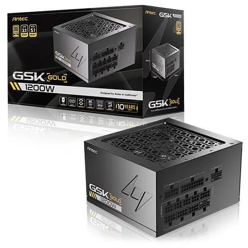 Nguồn máy tính Antec GSK 1200 ATX3.1 1200W 80 Plus Gold | Full Range, Full Modular, PCIe 5.1, ATX – ảnh 1
